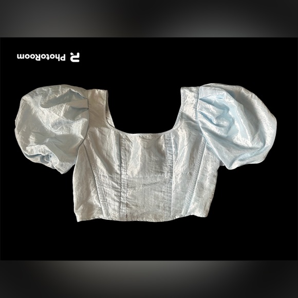 **3 for $50** 
NWT Topshop corset puff sleeve top - Picture 2 of 6